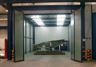 CE Approved Indoor Air Sand Blasting Room With Abrasive Storage Hopper