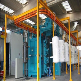 Overhead Chain Hanger Type Shot Blasting Machine Industrial Shot Blaster High Efficiency