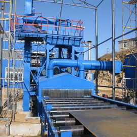 Q69 Steel Profile Roller Conveyor Industrial Sand Blasting Machine Compact Structure