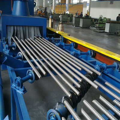 76m/S SPMn13 4x250 Kg/Min Steel Pipe Shot Blasting Machine