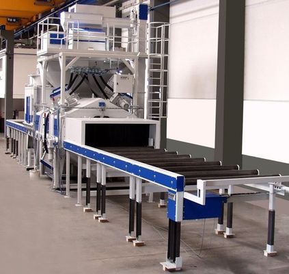 CE Waterproof 3*2 KW Roller Conveyor Shot Blasting Machine
