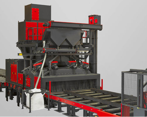 CE Waterproof 3*2 KW Roller Conveyor Shot Blasting Machine