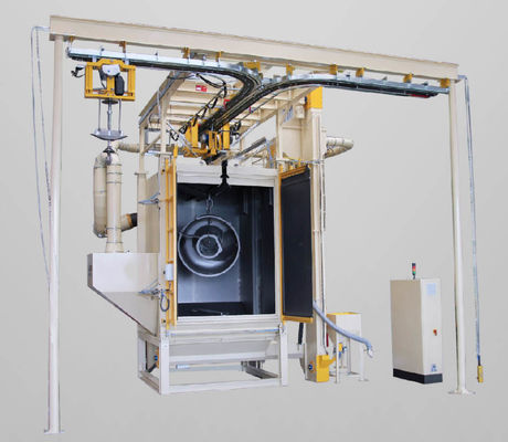 Double Type Q37 Hook Type Shot Blasting Machine For Lpg Cylinder