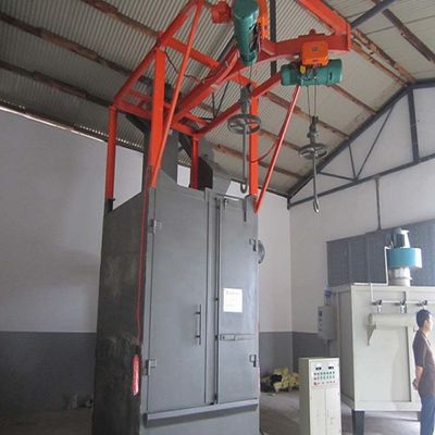 Double Type Q37 Hook Type Shot Blasting Machine For Lpg Cylinder